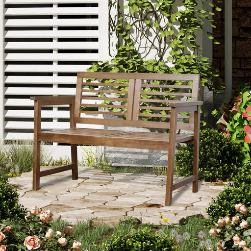 OutSunny Bench 548 x 1,086 x 810 mm Poplar Wood Brown