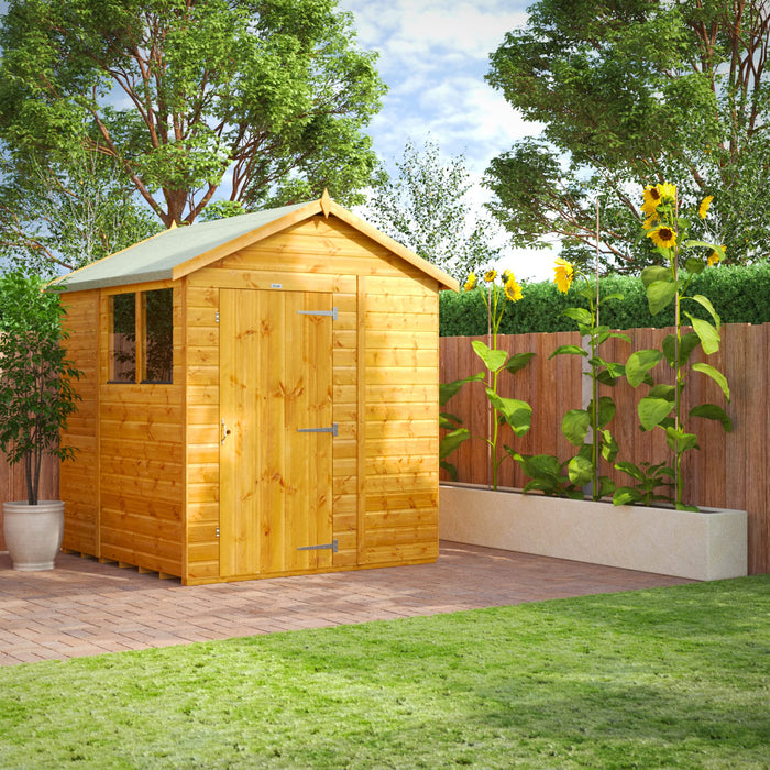 Power Garden Shed 66PA Golden Brown 6x6