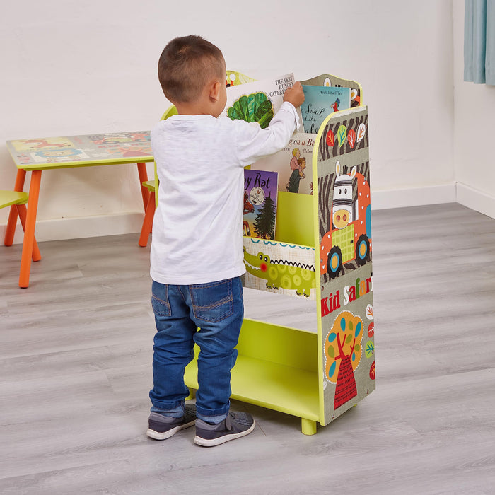 Liberty House Toys Bookcase TF4802 Medium-density fibreboard 3+ 485 (W) x 240 (D) x 965 (H) mm Green