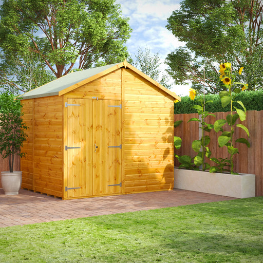 Power Garden Shed 68PAWDD Golden Brown 6x8