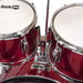 PDT RockJam 5-Piece Junior Drum Set Red