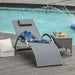 OutSunny Ergonomic Lounge Chair Dark Grey