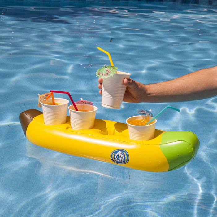 Inflatable Big Banana Beverage Boat (Holds up to 4 drinks)