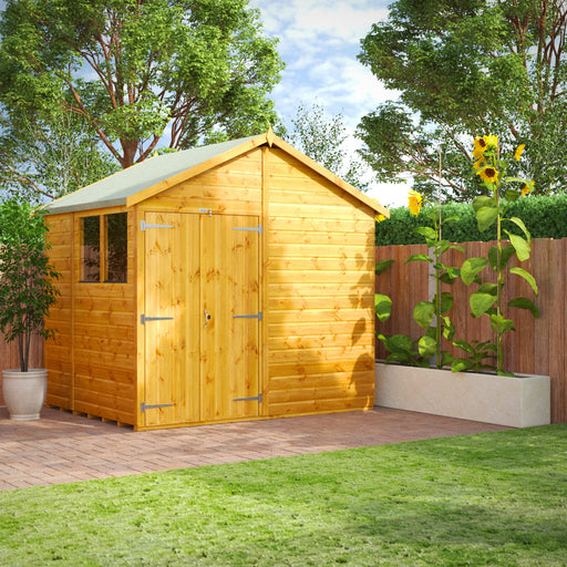 Power Garden Shed 68PADD Golden Brown 6x8