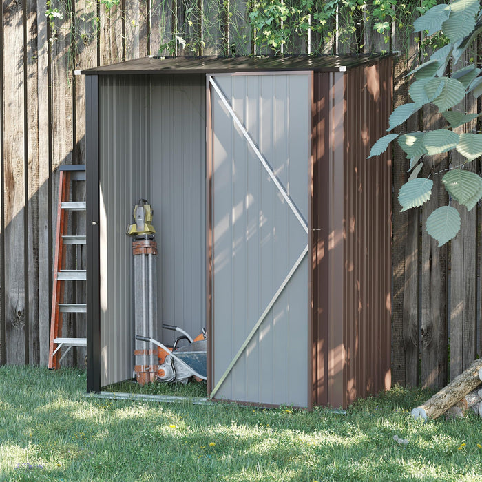 OutSunny Garden Shed Brown