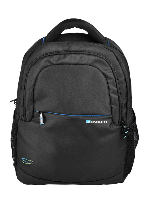 Monolith Laptop Backpack Blue Line 3312 15.6 Inch Recycled Plastic Black 32 x 14 x 43 cm