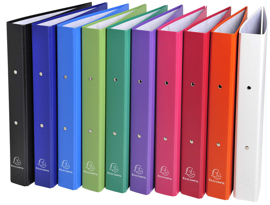 Exacompta Ring Binder Polypropylene A4 2 ring 30 mm Assorted Colours Pack of 20