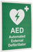 First Aid Sign AED Plastic 20 x 15 cm