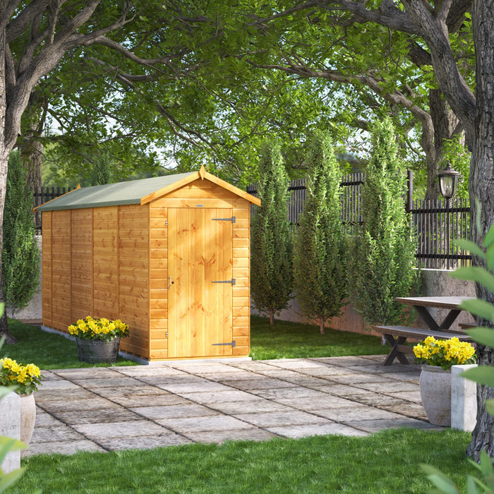 Power Garden Shed 184PAW Golden Brown 18x4