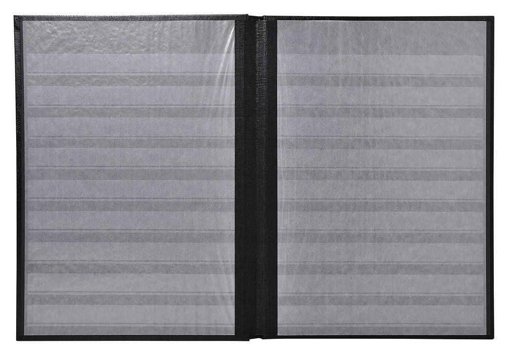 Stamp Album Faux Leather Cover Black 64 pages