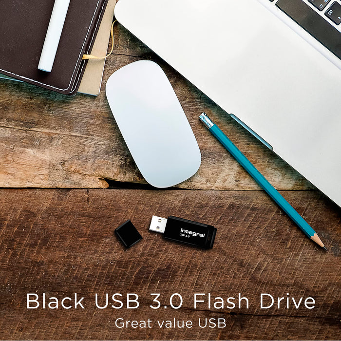 Integral USB 3.0 Flash Drive 128 GB Black