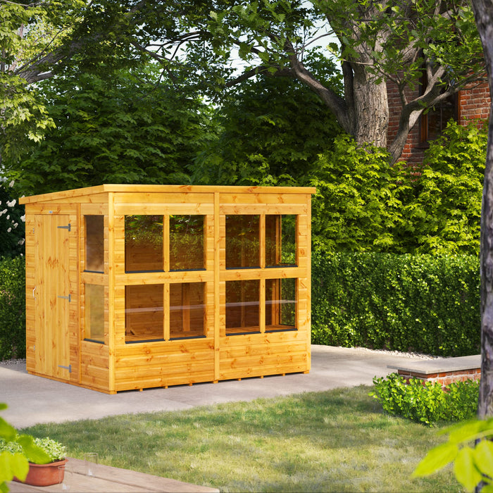 Power Garden Shed 86PPPS Golden Brown 8x6