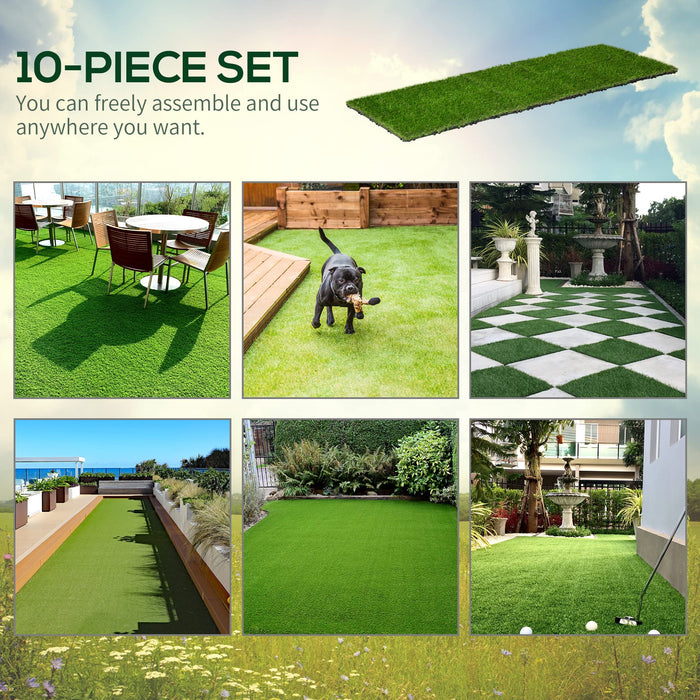 OutSunny Artificial Grass 35 cm Green