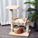 PawHut Cat Tree Beige 360 mm x 500 mm x 700 mm