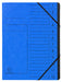 Exacompta Multipart File 541201E A4 Mottled Pressboard Blue 24.5 (W) x 1 (D) x 32 (H) cm Pack of 10