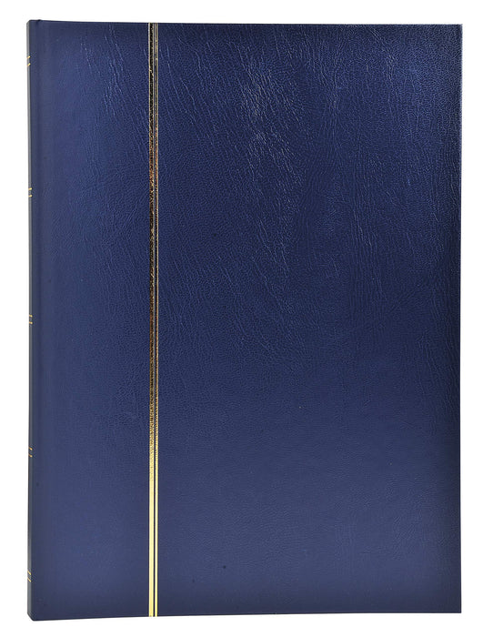 Stamp Album Faux Leather Cover Blue 48 pages