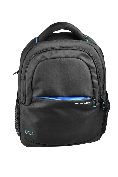 Monolith Laptop Backpack Blue Line 3312 15.6 Inch Recycled Plastic Black 32 x 14 x 43 cm