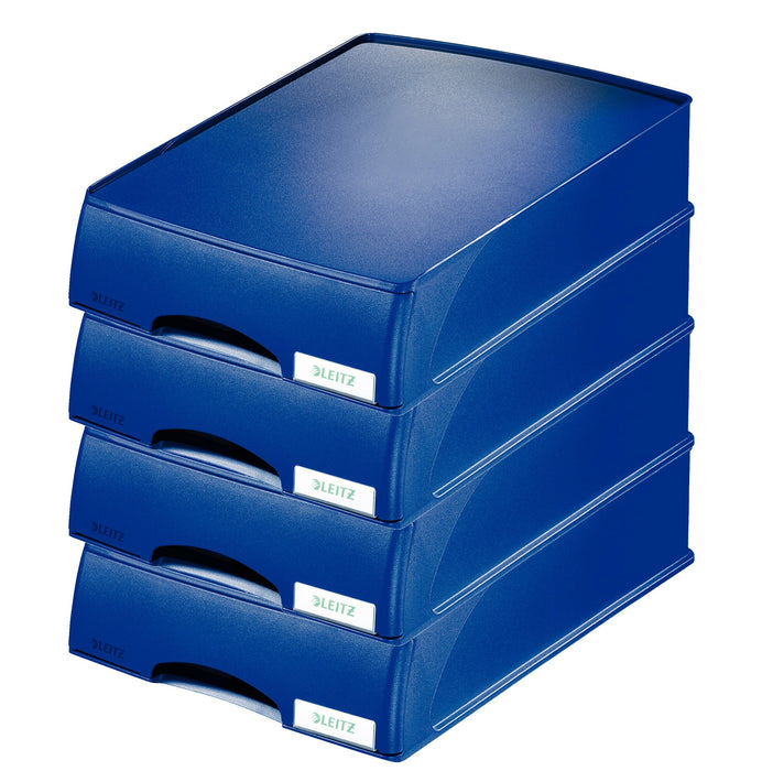 Leitz Letter Tray 52100035 Blue Pack of 4