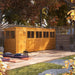 Power Garden Shed 204PP Golden Brown 20x4