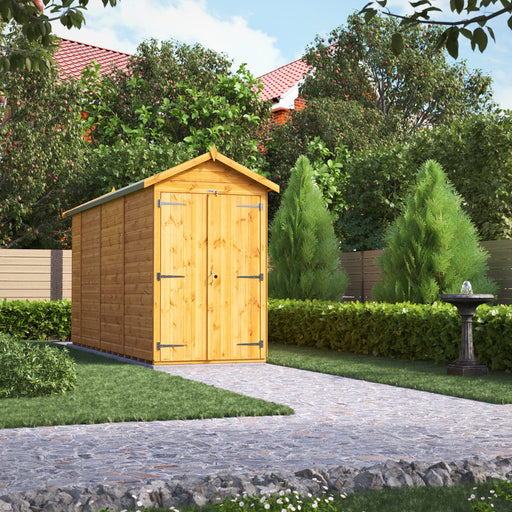 Power Garden Shed 144PAWDD Golden Brown 14x4