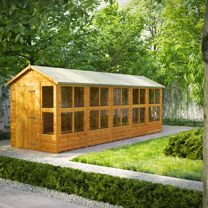 Power Garden Shed 206PAPS Golden Brown 20x6