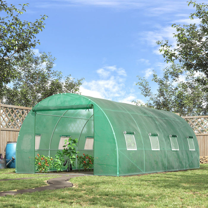 OutSunny Polytunnel Greenhouse 590 (L) x 300 (W) x 200 (H) cm.