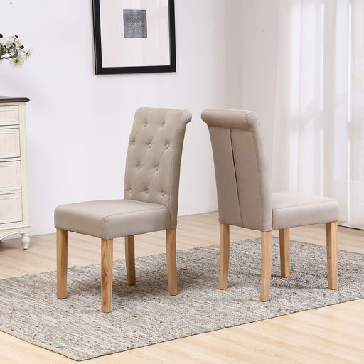 NEO Dining Chairs Non Height Adjustable Cream 2XFABRIC-CHR-CRM 440 (W) x 560 (D) x 935 (H) mm Pack of 2