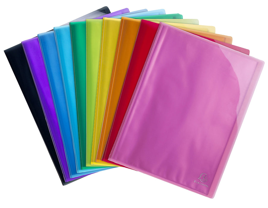 Exacompta Display Book 85670E A4 Assorted 20 Pockets Pack of 20