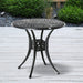 OutSunny Garden Dining Table Black 780 x 740 mm