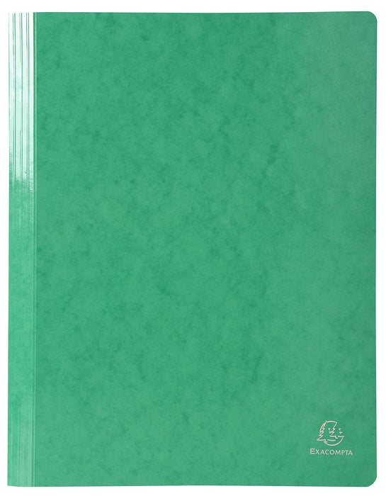 Exacompta Iderama Flat Bar Folder 380815B Glossy coated card 24 (W) x 32 (H) cm Green 2 Packs of 5