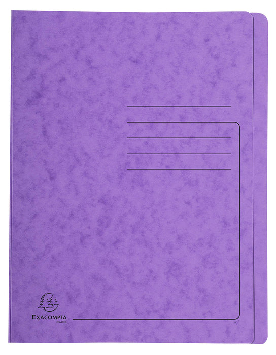 Exacompta Flat File 39998E A4 Mottled Pressboard 27.2 (W) x 0.2 (D) x 31.8 (H) cm Purple Pack of 25