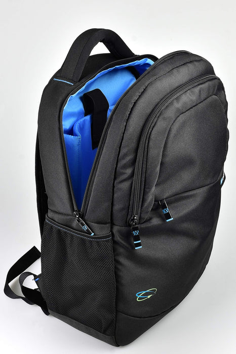 Monolith Laptop Backpack Blue Line 3312 15.6 Inch Recycled Plastic Black 32 x 14 x 43 cm