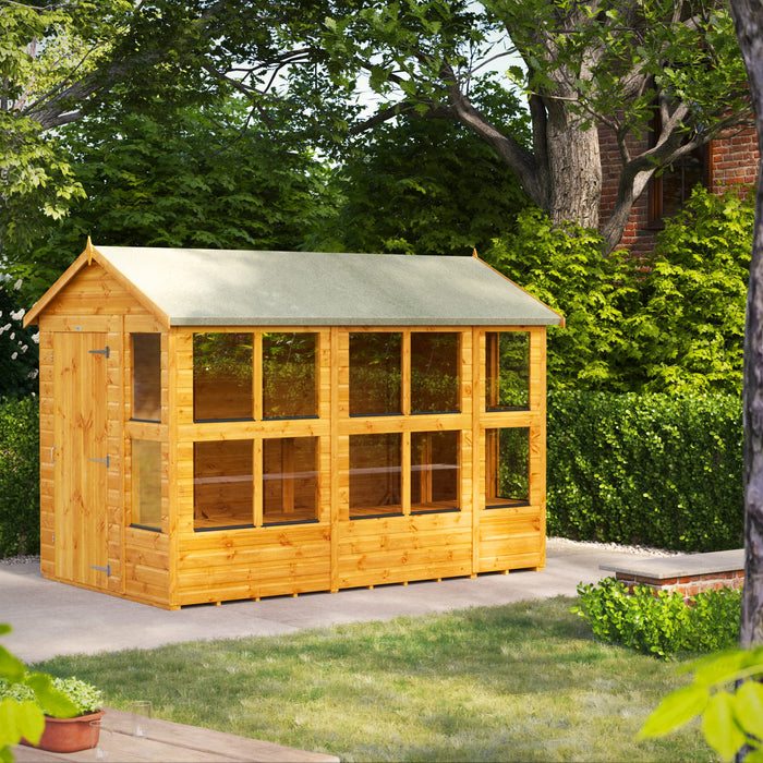 Power Garden Shed 106PAPS Golden Brown 10x6