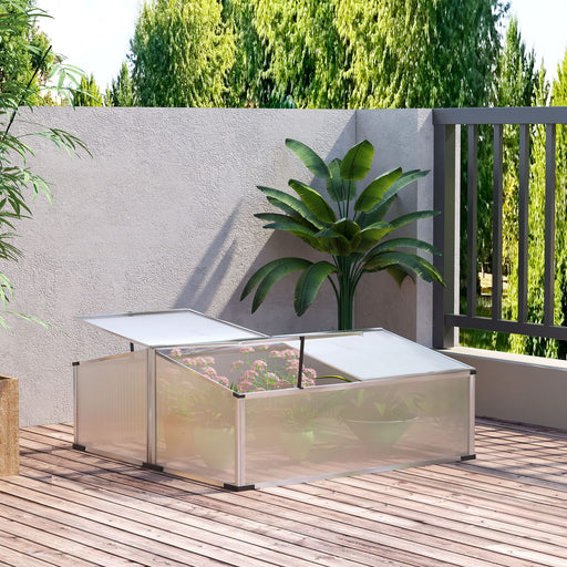 OutSunny Greenhouse Silver 120 x 100 x 41 cm