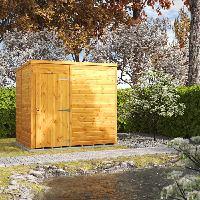 Power Garden Shed 75PPW Golden Brown 7x5