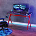 HOMCOM Gaming Desk Red 650 x 745 mm