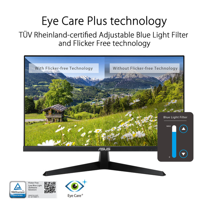 ASUS VY279HGE 27 Inch 1920 x 1080 Pixels Full HD IPS Panel FreeSync Eye Care HDMI Monitor