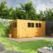 Power Garden Shed 146PP Golden Brown 14x6