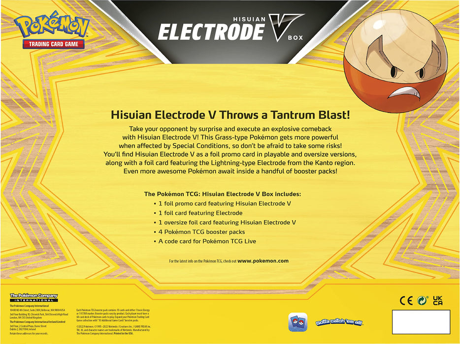 Pokemon TCG: Hisuian Electrode V Box