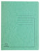 Exacompta Flat File 39993E A4 Mottled Pressboard 27.2 (W) x 0.2 (D) x 31.8 (H) cm Green Pack of 25