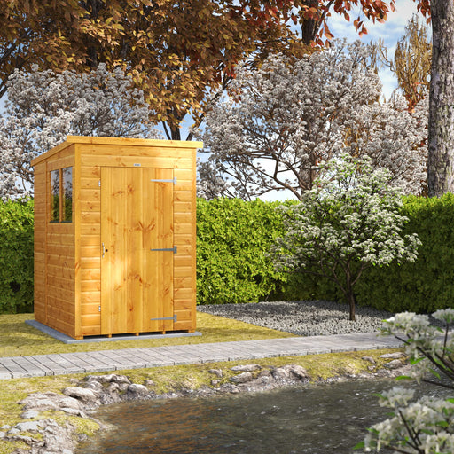 Power Garden Shed 46PP Golden Brown 4x6