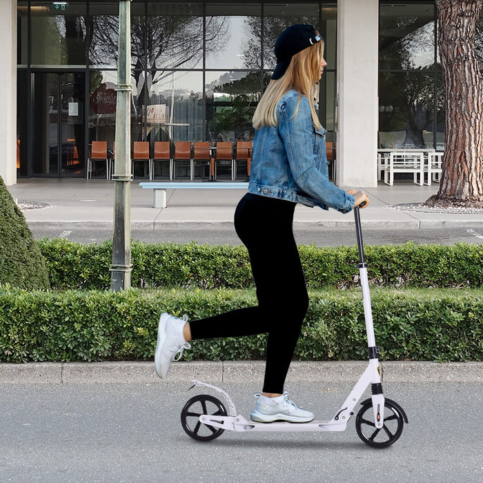 HOMCOM Foldable Scooter AA1-060WT White