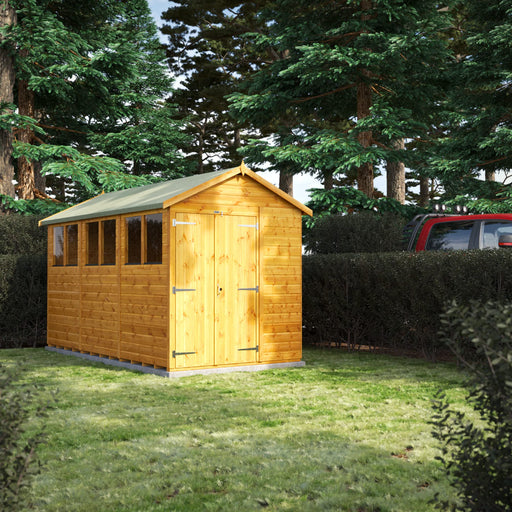 Power Garden Shed 126PADD Golden Brown 12x6