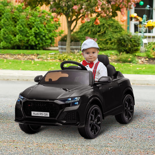 HOMCOM Audi RS Q8 6V Kids Electric Ride On Car Toy with Remote USB Black