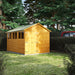 Power Garden Shed 128PADD Golden Brown 12x8