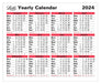 Letts Yearly Calendar 2024