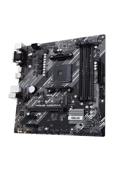 ASUS PRIME A520M-A II/CSM - Motherboard - micro ATX - Socket AM4 - AMD A520 Chipset - USB 3.2 Gen 1 - Gigabit LAN - onboard graphics (CPU required) - HD Audio (8-channel)