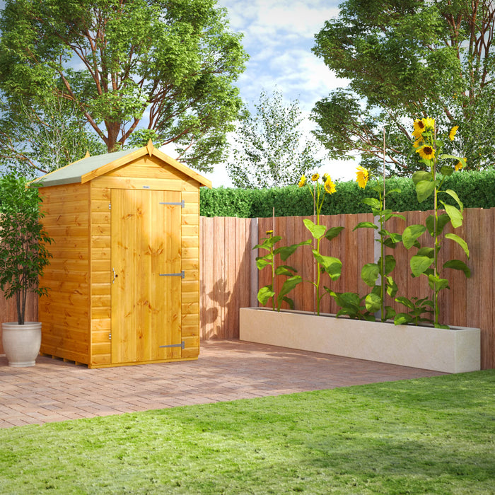 Power Garden Shed 44PAW Golden Brown 4x4