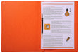 Exacompta Flat File 39994E A4 Mottled Pressboard 27.2 (W) x 0.2 (D) x 31.8 (H) cm Orange Pack of 25