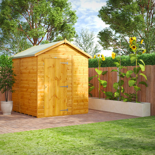 Power Garden Shed 66PAW Golden Brown 6x6